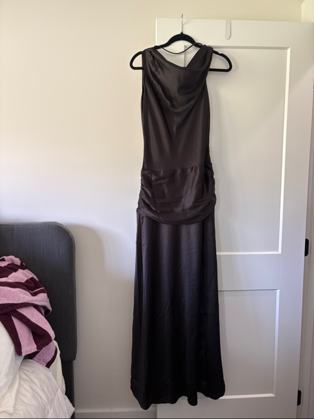 Peppermayo black Satin Maxi Dress